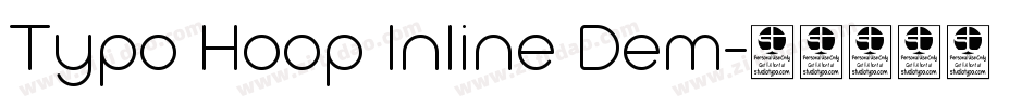 Typo Hoop Inline Dem字体转换